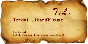 Tordai Liberátusz névjegykártya